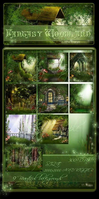Fantasy Woodland backgrounds