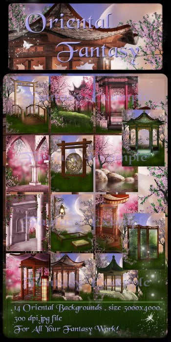 Oriental Fantasy Backgrounds