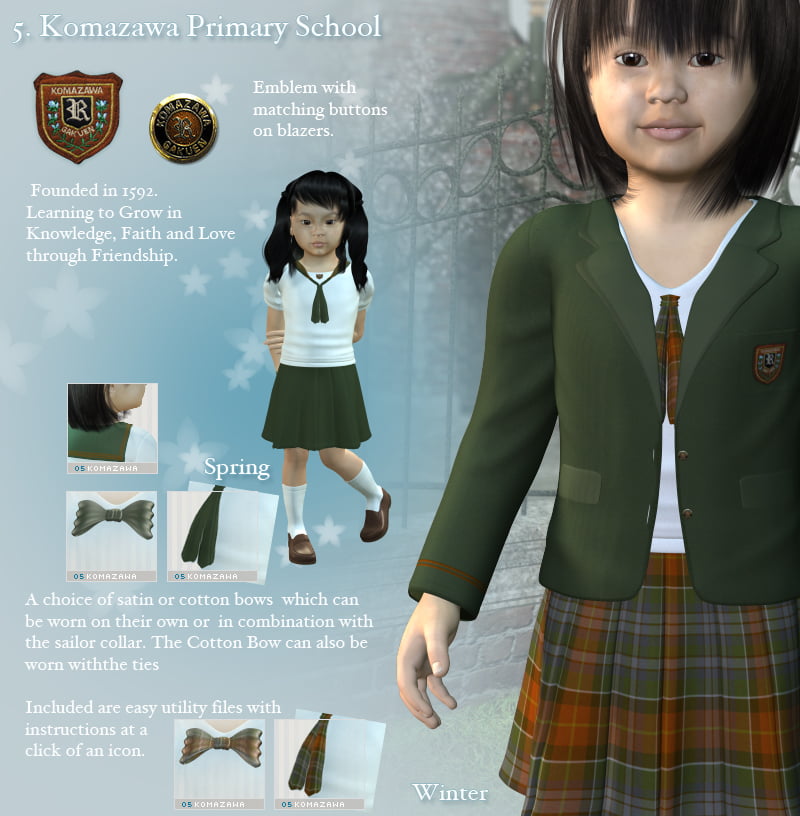 K4 Girls Japanese Uniforms Expansion