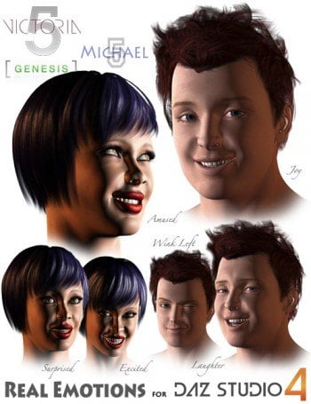 Real Emotions for DAZ Studio 4 Real Emotions for DAZ Studio 4