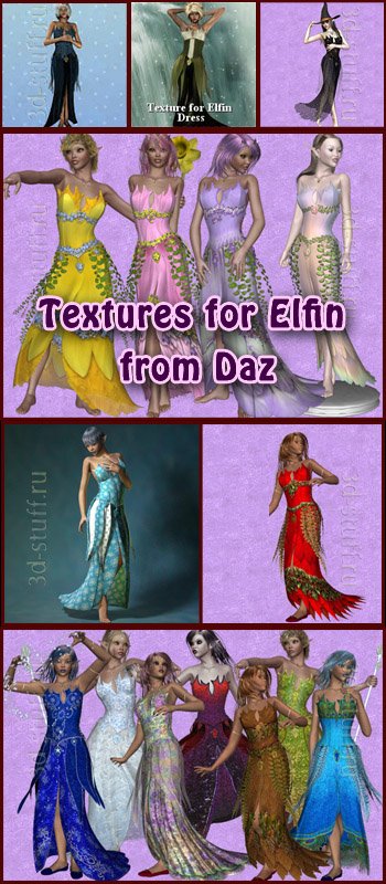 Textures for Elfin  from Daz