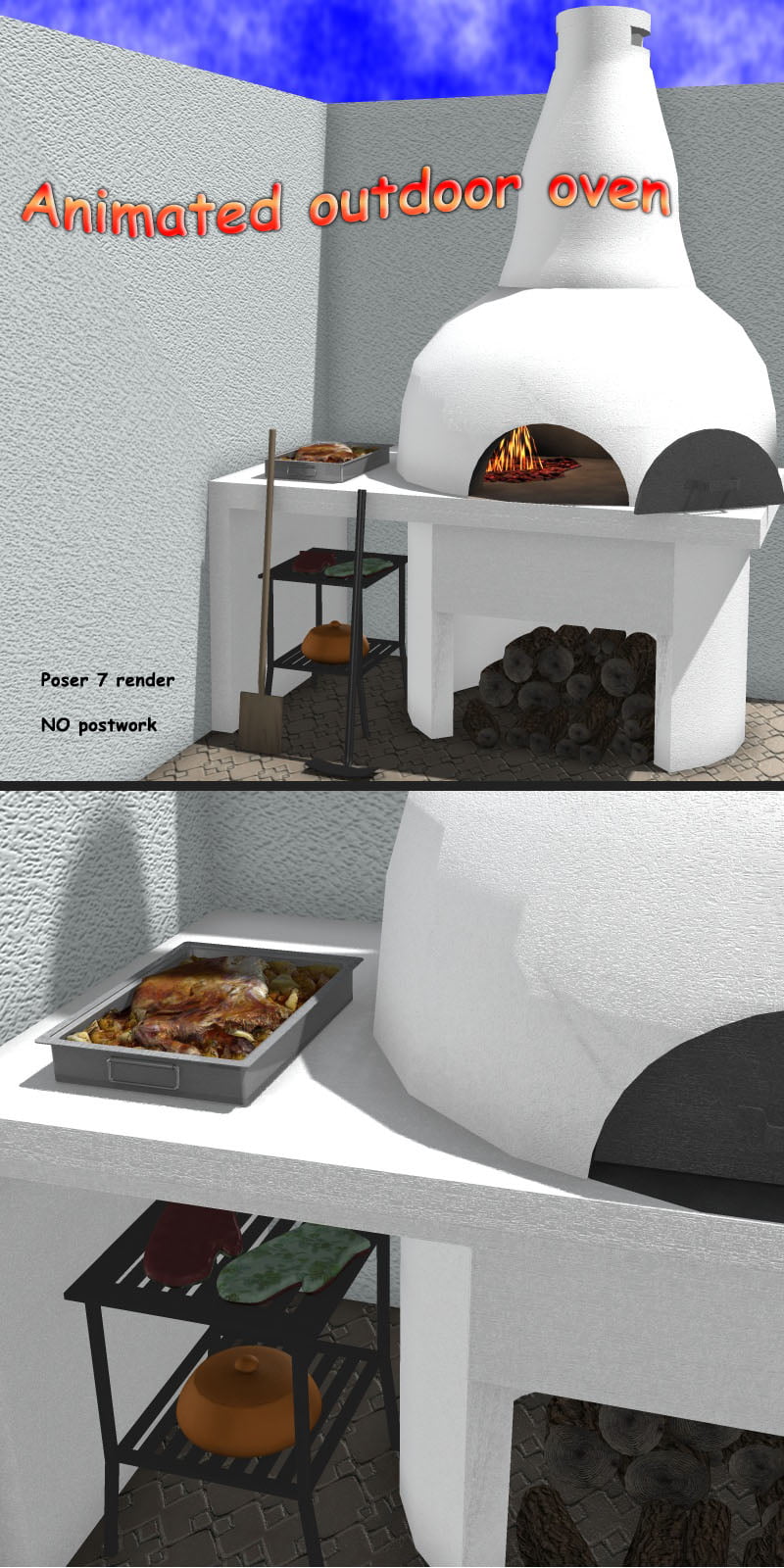 Animated Outdoor Oven