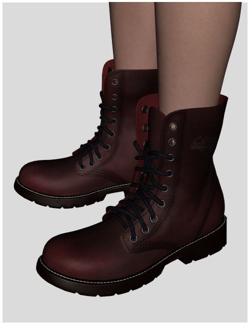 Cute3D Combat Boots