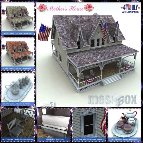 Mother's House Pack 1 - Independence Day Add-On Pack
