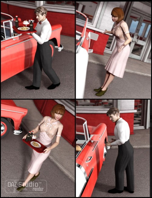 Moonshines Diner Exterior Poses