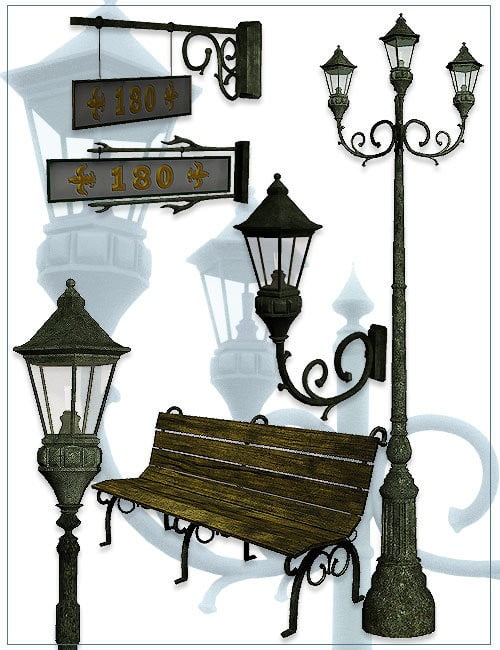 Victorian Street Props