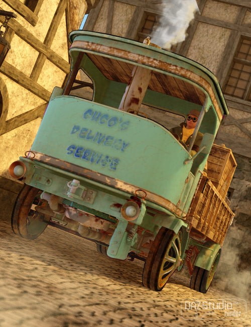 Delivery Service for Steam Truck Red Bizon