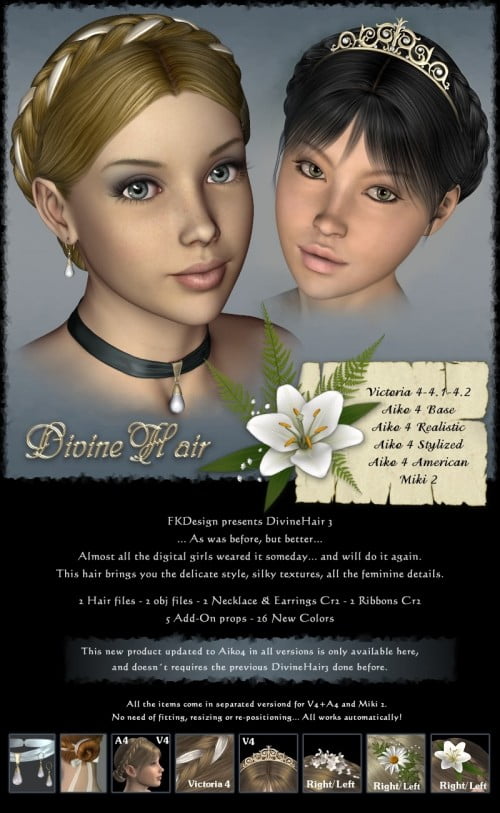 DivineHair III for V4+A4+Miki2