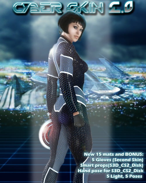 Slide3D Cyber Skin 2.0 for S3D Body Suit