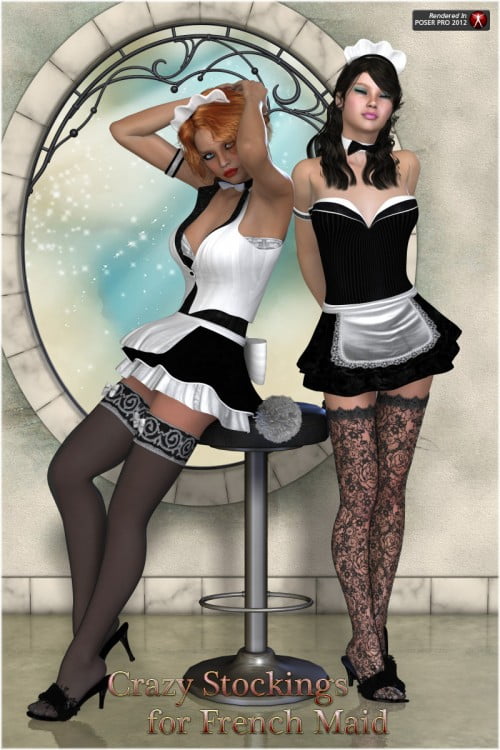 Crazy Stockings for French Maid
