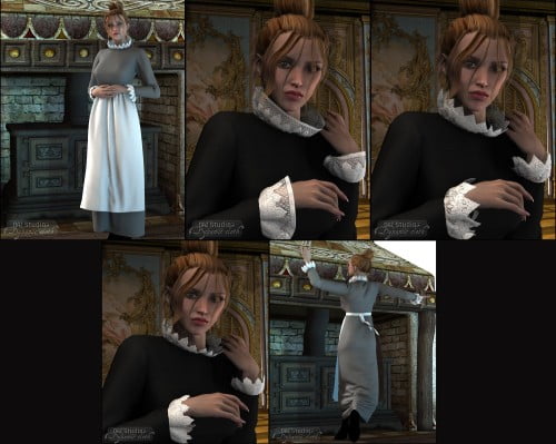 Dynamic 1900s Maids Dress