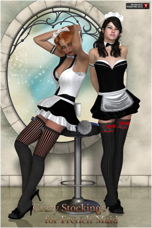 Crazy Stockings for French Maid