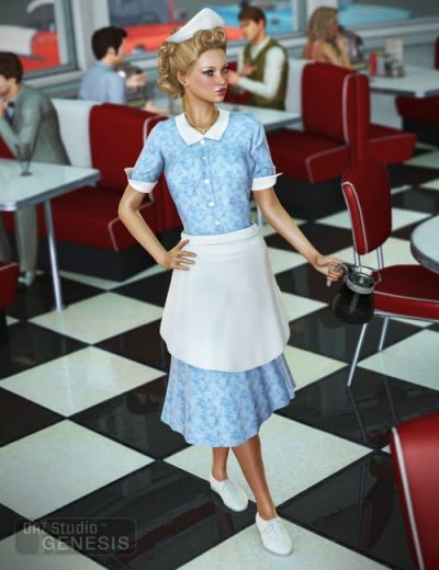 14698 Diner Waitress for Genesis Female (a)