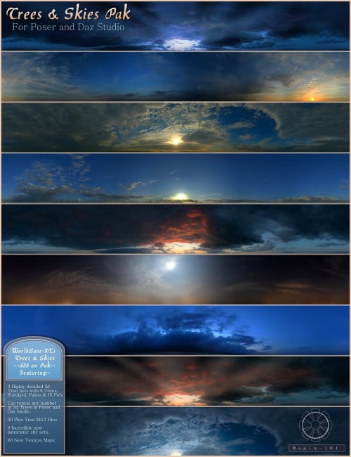 Trees and Skies Pak for WorldBase-XT