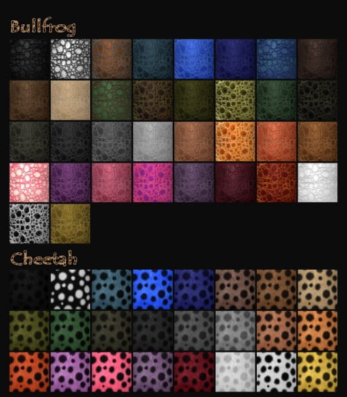 Pd-Animalz Poser Materials