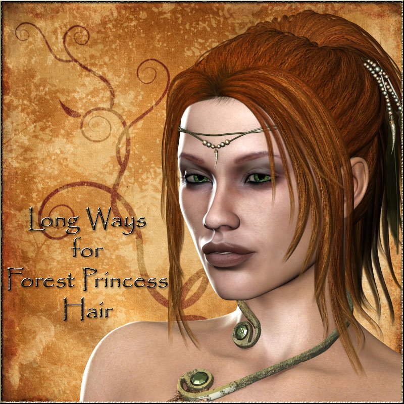 Long Ways for Forest Princess Hair