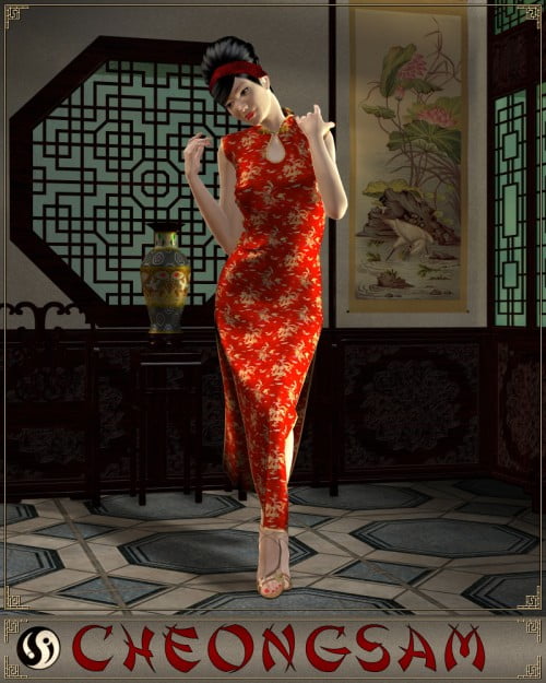 Cheongsam Dress V4, A4, G4