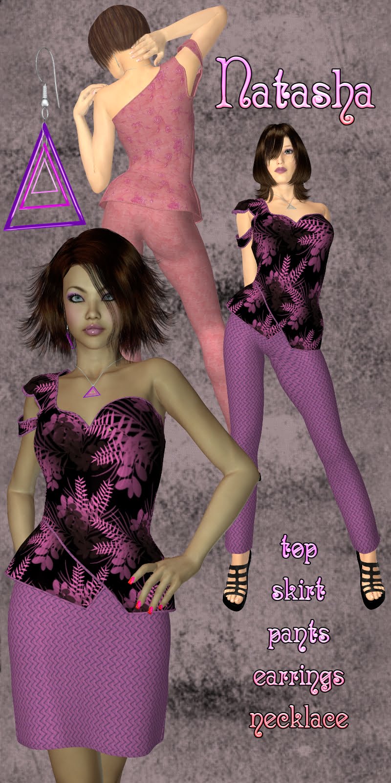 Natasha Clothing and Jewels for V4-S4-Elite-A4-Alice