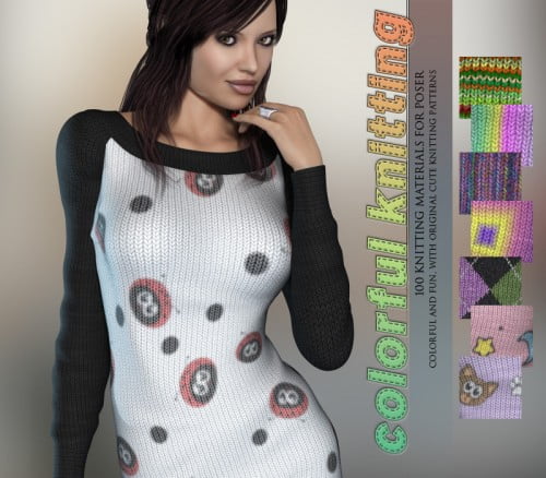 Colorful Knitting Materials