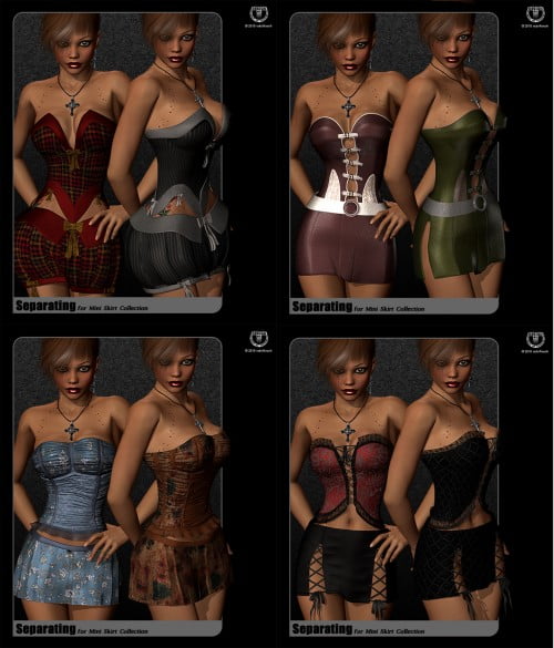SEPARATING for Mini Skirt Collection by Powerage