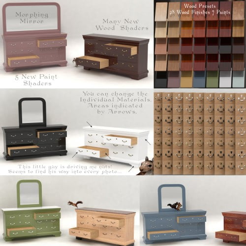 Furniture Set One, Long Dresser