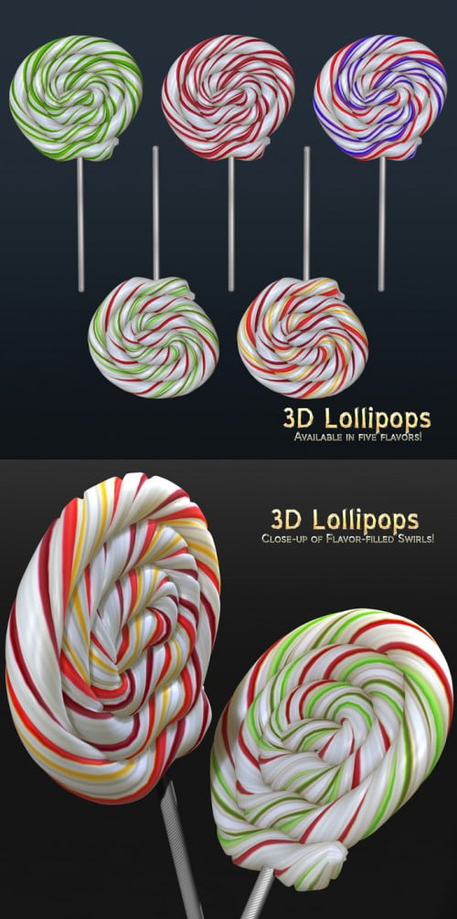 3D Lollipops