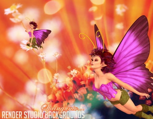 Render Studio Backgrounds for Spring!