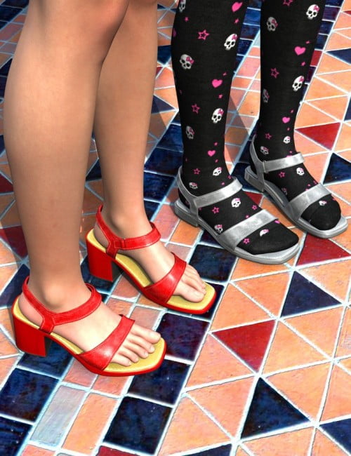 Morphing Square Toe Sandals