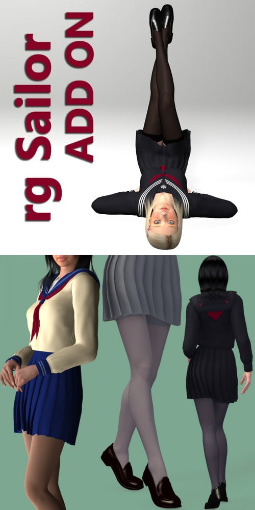 RG Sailor School Uniform for V4A4G4Elite Add On 1