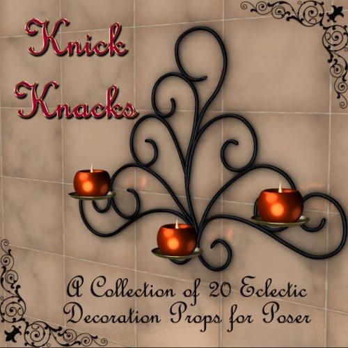 Knick Knacks - Decorative Props for Poser