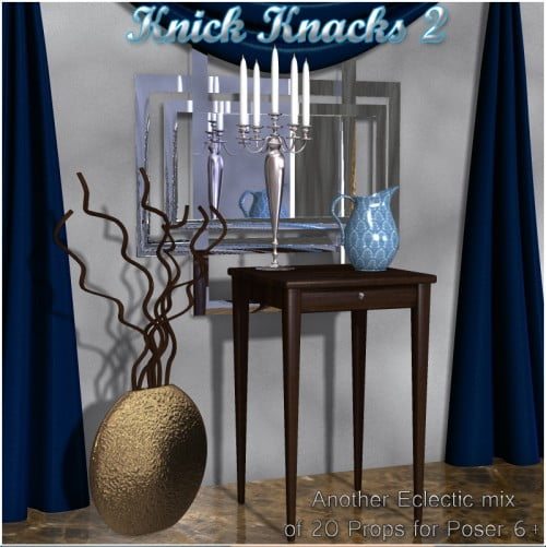 Knick Knacks 2 - Decorative Props for Poser
