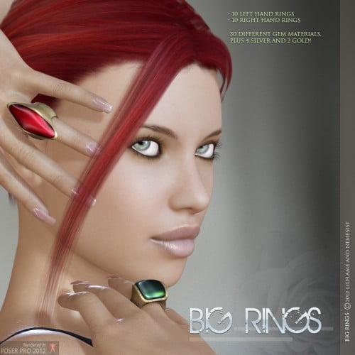 Big Rings ⋆ Freebies Daz 3d