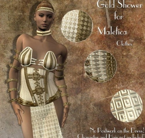 Gold Shower for Malefica Clothes