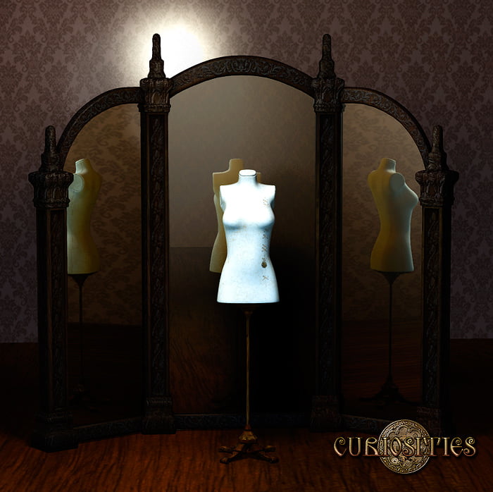 Curiosities - Paneled Mirror