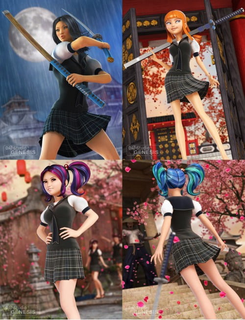 Anime School Girl Uniform