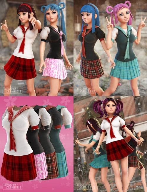 Anime School Girl Textures