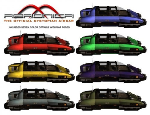 Dystopian Aircar Aeronica V18