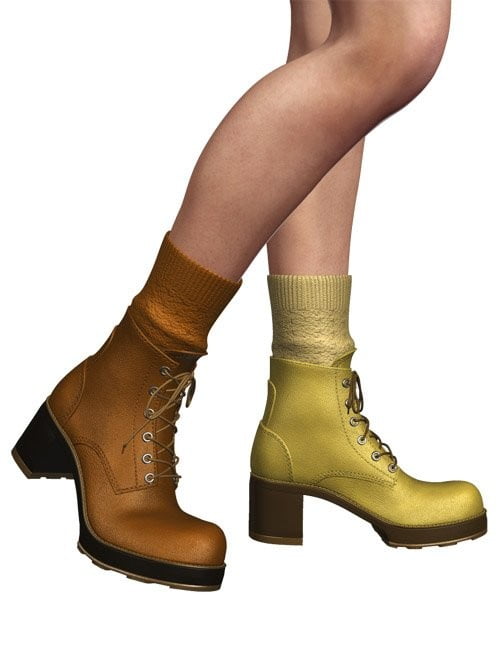 Lug Sole Lace-up Boots For V4