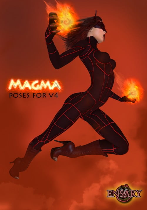 Magma poses