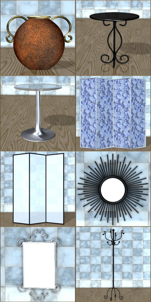 Knick Knacks - Decorative Props for Poser