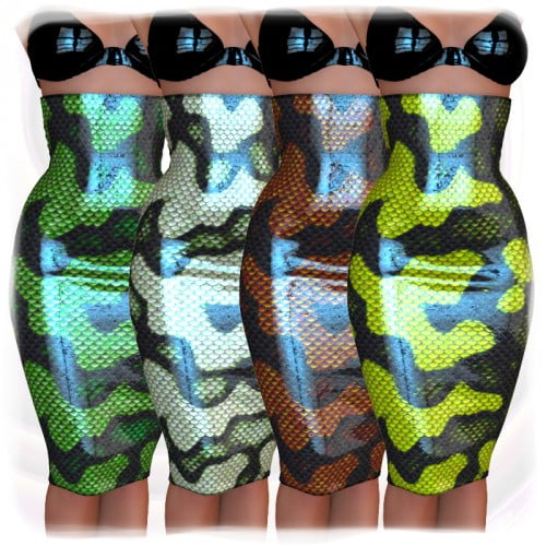 Dynamic Long Pencil Skirt