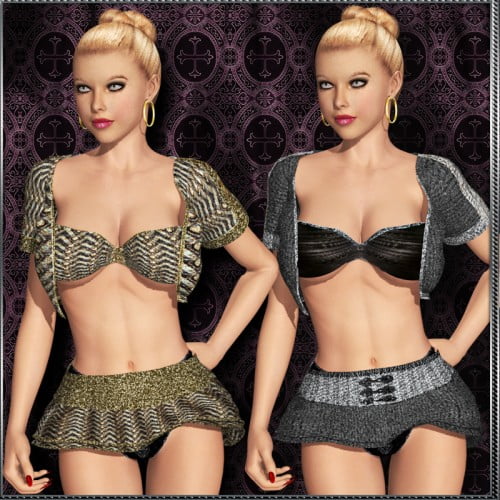 Saucy Suzie and Peek A Boo Outfit"