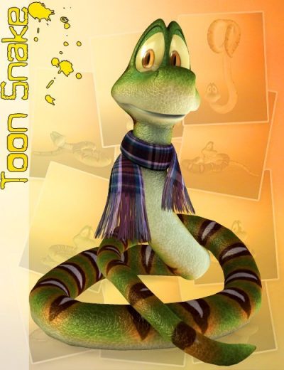 3D-Universe-Toon-Snake