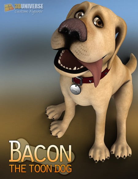 3D Universe?s Bacon the Toon Dog