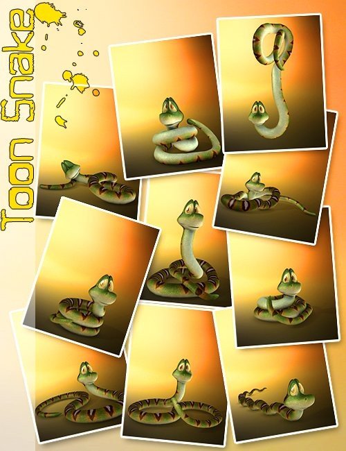 3D Universe Toon Snake