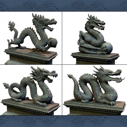 Asian Dragon Statues Asian Dragon Statues