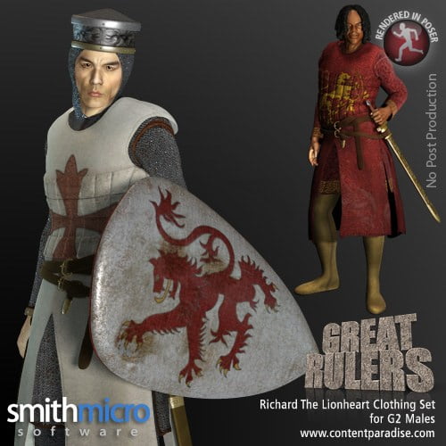 King Richard the Lionhearted Clothing Set for the G2 Males (Great Rulers)