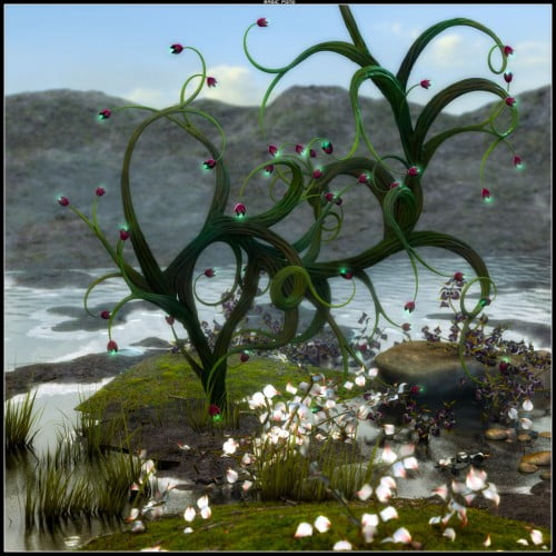 Swirly Tree little scenery