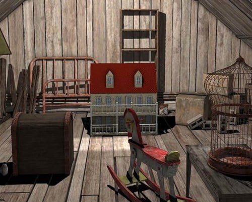 Dusty Attic (Poser, VUE & OBJ)