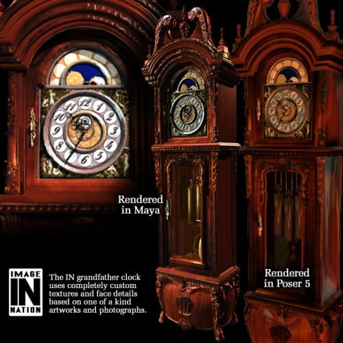 Formal Finery: Grandfather Clock & Bookcase Formal Finery: Grandfather Clock & Bookcase